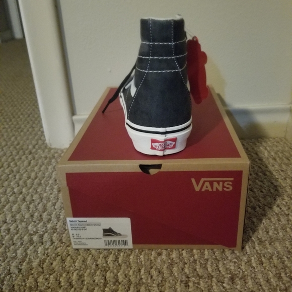 Van's, size 9, black and grey denim - Picture 3 of 3